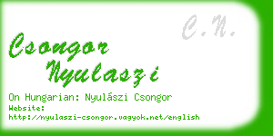 csongor nyulaszi business card