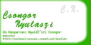 csongor nyulaszi business card